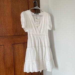 White Eyelet Dress ZARA